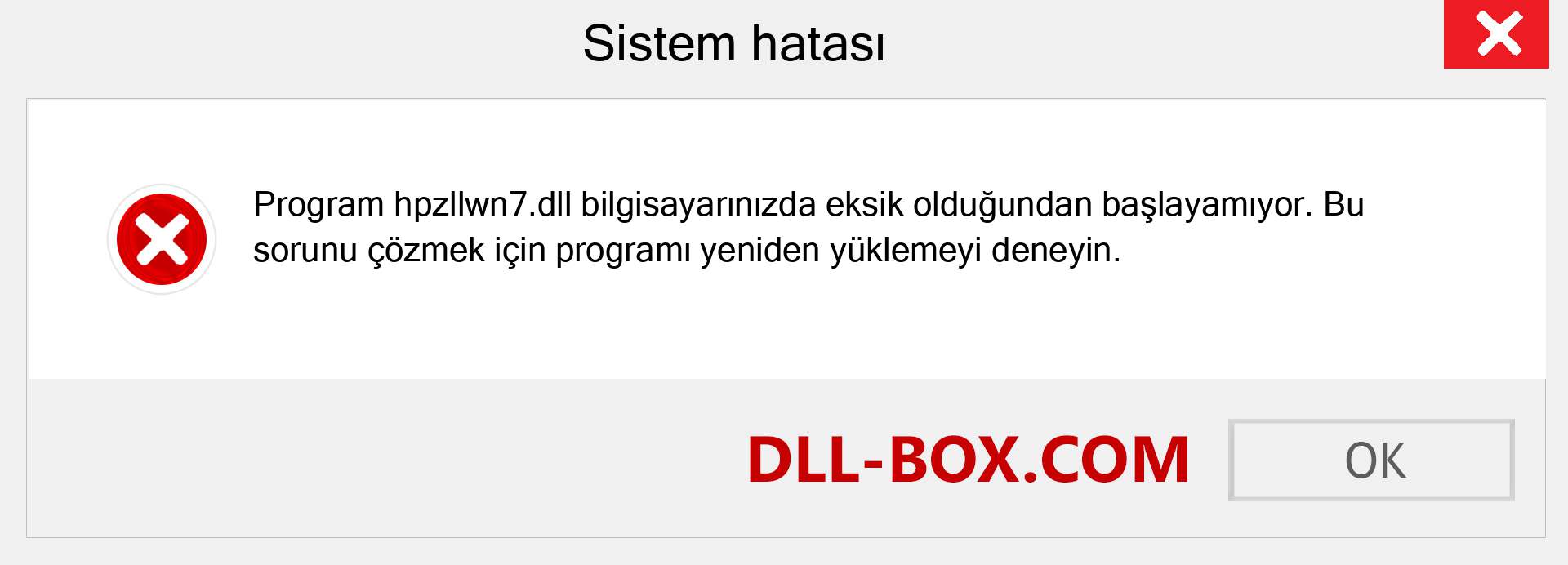 hpzllwn7.dll dosyası eksik mi? Windows 7, 8, 10 için İndirin - Windows'ta hpzllwn7 dll Eksik Hatasını Düzeltin, fotoğraflar, resimler